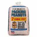 BOX USA Shipping & Packing Peanuts Pink, 7 Cubic Feet - Loose Fill Packaging Peanuts for Packing, Moving and Storage