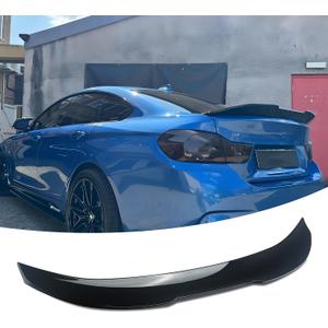 Rear Trunk Spoiler Wing ABS Fit for BMW 4 Series F36 Gran Coupe 4-Door 2015-2020 428i/ 430i/ 435i/ 440i PSM Style Decklid Lip Exterior Accessories(Glossy Black)