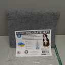 Drymate Dog Crate Mat Liner, Absorbs Urine, Waterproof, Non-Slip, Washable Puppy Pee Pad for Kennel Training - Use Under Pet Cage to Protect Floors, Thin Cut to Fit Design (USA Made) (LGrey)(29"x48")