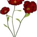 Giant Flowers for Decoration - 3Pcs Large Flowers for Backdrop Home Decor Paper flowers Artificial Realistic Faux Flower for Living Room, Bedroom, Wedding Party, Birthday Party, Celebrations (Red)