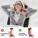 HOMBYS Sherpa Fleece Lumbar Support Pillow with Headrest for Recliner,Memory Foam Chair Cushion for Back Pain,Big High Back Support for Recliner with Chair Headrest for Elderly (Black)