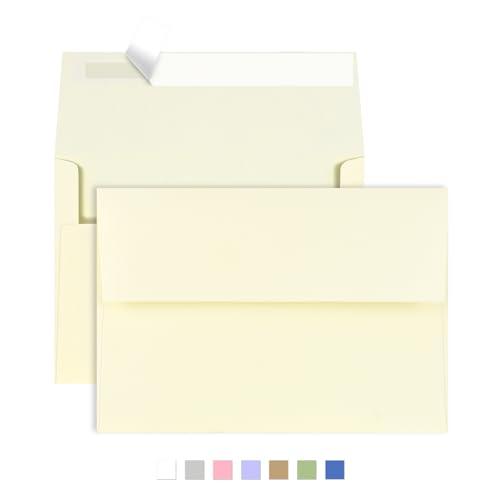 50 Pack A2 Envelopes for Invitations,4.37x5.75 inches,Self Seal,Printable Envelopes for Wedding,Invitation,Baby Shower,for 4x5 Cards