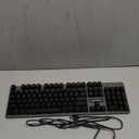 Newmen GM325Pro Mechanical Keyboard,104 Keys Rainbow LED Backlit Wired Gaming Keyboards,Hot-Swap Metal Panel ABS Black Keycaps Gaming Mechanical Keyboard for Windows Laptop PC Linear Red Switches