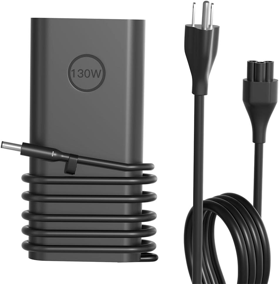 130W Charger Compatible with Dell Inspiron 17 16 15 14 13, Precision 5540 5530 5520 5510 M3800 XPS 15 9570 9560 9550 7590,Optiplex AIO Desktop Laptop Suitable for Travel and Office us