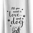 Hcaredee Funny Dog Lover Themed Kitchen Towels,16 x 24Inch Dishcloth,Microfiber Bar Drying Hand Cloth Absorbent Tea Towel,Ideal Gifts for Doggy Owner Mom Hostess Women New Home Housewarming Pack Of 3