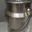 304 Stainless Steel Milk Can with Spigot 2.6 Gallon 10 Liter Metal Water Beverage Drink Dispenser Milk Pail Milk Bucket for Milk Wine Oil
