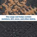 JOYTUTUS Cargo Mat fits Wrangler JL 4XE, All-Weather Protection Trunk Mat Cargo Liners Heavy Duty Waterproof Odorless Durable fits 2021 2022 2023 2024 2025 2026 Wrangler JL 4XE (Not Fits 4X4) - Black