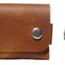 4 x Toprank Genuine Leather Slim Wallet & Card Holder  Handmade Minimalist Design for Men & Women, Vintage Distressed Look (Camel)