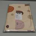 Blissful Diary Baby Splat Mat for Under High Chair, 50.4 x 50.4 Inch Wipeable Splash Mat, Waterproof and Washable, Anti-Slip Floor Protector, Boho Rainbow