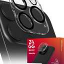 ZAGG Glass Elite Anti-Glare Camera Lens Protector for iPhone 16 Pro Max / 16 Pro - Anti-Reflective Glass, 5X Stronger, Smudge-Free, Eco-Friendly, Easy Installation