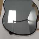 Wavy Wall Mirror -36''24'' Irregular Wall Mirror Decorative Alloy Framed Mirrors Abstract Artistic Mirrors Wavy Mirror for Cloakroom/Bedroom/Living Room/EntrywayBlack