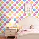 ReWallpaper Colorful Dot Wallpaper Peel and Stick Wallpaper Pink/Blue/Green Polka Dot Contact Paper for Cabinets Drawers Boho Polka Dots Wall Decals Self Adhesive Removable Kids Nursery 17.5in10ft