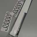 17 inch magnetic knife holder with 10 hooks, No Drilling black knife magnetic strip and utensil hanger for wall, Powerful knife magnet rack include tape and screws