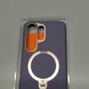 TORRAS Ostand Q3 VegSkin for Samsung Galaxy S26 Ultra Case Leather, 360 Magnetic Stand, Fit for MagSafe, Premium Vegan Leather Case for S26 Ultra Case, Microfiber Lining, Amethyst Purple