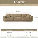 MYSKY HOME Boho Couch Cover Moss Green Sofa Covers with Tassel Farmhouse Sofa Slipcover Simple Couch Protector for Dogs Chenille Sectional Couch Covers L Shaped Couch Cushion Covers, 71"x 134"