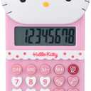 Cute Kids' Mini Calculator - 5.9 x 2.6in, LCD Display, Battery Powered (Included), Perfect for School (pink)