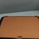 OVENTE Electric Indoor Grill with 13x10 Inch Non-Stick Cooking Surface, 1000W Fast Heat Up Power, Adjustable Temperature, Removable and Dishwasher Safe Grilling Plate and Drip Tray, Copper GD1632NLCO