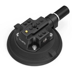 SMALLRIG 4″ Suction Cup Camera Mount, Car Mount for Cameras/Smartphones on Car/Clean and Smooth Surfaces, Max 2kg Load for Speeds up to 80km/h (50mph), Recommend 10kg Load When Stationary - 4122B