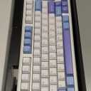 AULA F99 Pro Wireless Mechanical Keyboard with Knob,Creamy Sound,Tri-Mode BT5.0/USB-C/2.4GHz Hot Swappable Keyboard,Gasket Structure,RGB Backlit Computer Gaming Keyboards (With Knob-White&Blue&Purple)