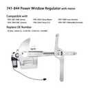 Front Left Driver Side Power Window Regulator with Motor Assembly, for 1994-2004 Chevy Blazer S10, GMC Sonoma Jimmy, Replacement for 741-844