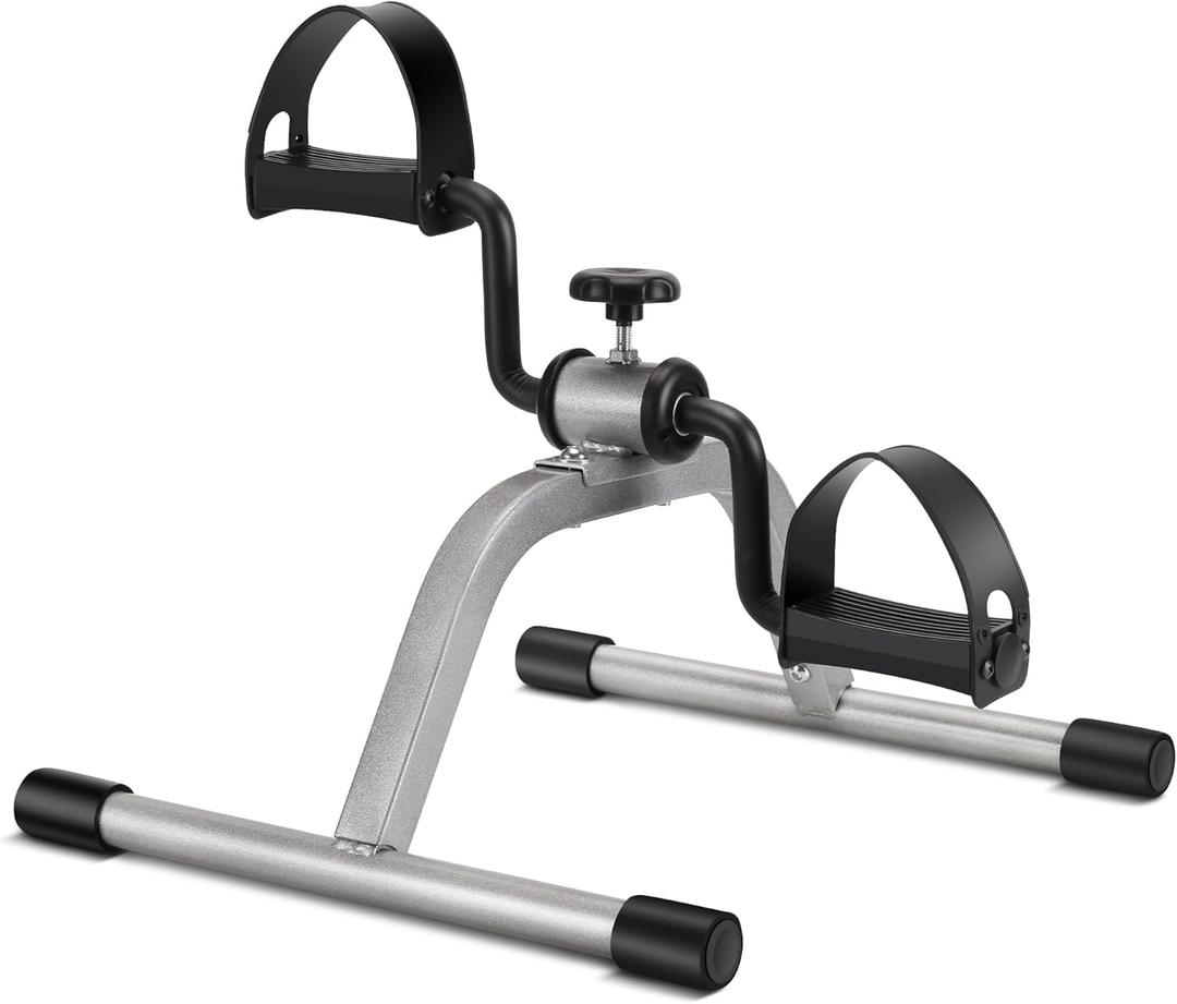 RYGEO Pedal Exerciser Mini Exercise Bike for Leg and Arm Recovery Exercise Lightweight and Portable Floor Bike