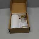 Foaming Soap Dispenser Set, 12 Oz Glass Hand Soap Dispenser with 304 Rust Proof Stainless Steel Pump, Waterproof Labels, for Bathroom Decor Kitchen College Dorm, Clear Gold Pump 2 Pack