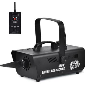 GEJRIO Snow Machine, 650W Snow Maker with Wired Remote Control, Snow Making Machine for Outdoors and Indoors, Perfect for Stage, Christmas, Holidays, Parties