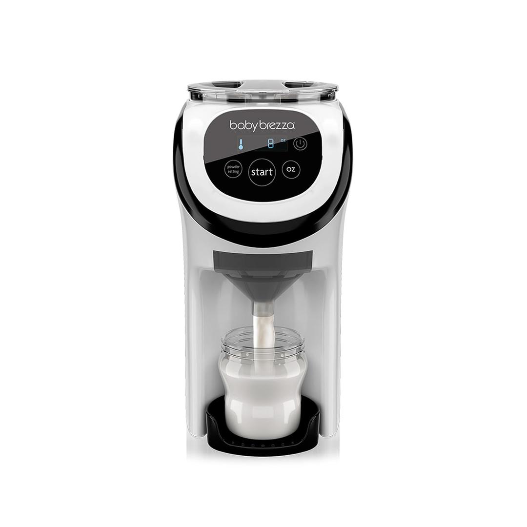 Baby Brezza Formula Pro Mini Baby Formula Mixer Machine Fits Small Spaces and is Portable for Travel Bottle Makers Makes The Perfect Bottle for Your Infant On The Go, White