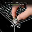 GuineaLoft™ Model-ET213 Crystal Clear Acrylic Bird Cage