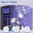 Tuanse 150 Pack LED Fairy Lights Colored Battery Operated String 3 Speed Modes 7 ft 20 LED Starry Wedding Decoration Waterproof Wire Twinkle Light for DIY Jar Bedroom Party Supplies (Cool White)