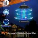 AMUFER Bug Zapper for Outdoor & Indoor, 1/2 Acre Coverage Mosquito Lamp with 18W Bulb & 4400V High-Voltage, 100% Improvement in Mosquito Control Effect, Electric Fly Trap for Patio, Backyard, Home