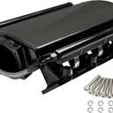 Low Profile For LS3 Intake Manifold EFI Compatible with LS Rectangle Port Head Aluminum (102mm Black)