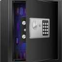 JUGREAT 80 Keys Cabinet with Sensor Light,Electronic Key Safe,Pin Code Keyless Storage Box for Keys,Secure Wall Mount Safe with 80 Key Tags