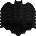 DOITOOL Halloween Bat Placemats Set of 6 Black Halloween Place Mats Non-Slip Washable Bat Table Mat for Holiday Party Decorations Kitchen Dining Table Decorations