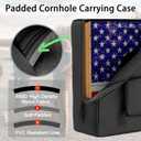 MUCITAGF Cornhole Carrying Case Fits 4' x 2' Regulation Size Board, Heavy-Duty 600D Cornhole Boards Bag with Protective Padded Foam and Extra Pockets for Cornhole Outdoor Games