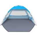 Gorich Beach Tent Sun Shelter for 3/ 4/ 6/ 8/ 10 Person with UPF 50＋ UV Protection, Lightweight & Easy Setup Beach Shade Canopy, Portable Beach Shade Tent Beach Cabana