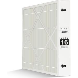 X6669 Merv 16 Filter 21x26x4 Air Filter Compatible with Lennox X6669,X6667 21x26x4 Merv 16 Filter 21''x26''x4'' PCO-20C PureAir,X6669 and 21''x26''x4'' Furnace Filter.1 Pack