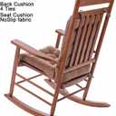 POMIU Rocking Chair Cushion Chair Cushions Chair Pad Chair Pads Sets Indoor Back Seat Cushion Office Chair Desk Chair Dining Chairs Home Kitchen Chair Room (Coffee)