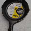 Lodge 6-1/2 Inch Cast Iron Pre-Seasoned Skillet  Signature Teardrop Handle - Use in the Oven, on the Stove, on the Grill, or Over a Campfire, Black