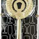 Gold Stainless Steel Cocktail Strainer plus scoop