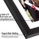 Americanflat 13x13 Graduation Frame - Shatter-Resistant Glass - Fits 8x10 Photo with Tassel Opening - Engineered Wood Diploma Frames with Tassel Holder for Wall Display - Black Square Frame
