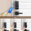 Philips Smart Lock with Handles, Keyless Entry Front Door Lock Set, Smart Keypad Deadbolt with Handle, Digital Door Lock for Front Door, App Fingerprint PIN Code Unlocking, Auto Locking