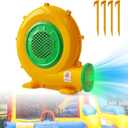 Blower for Bounce House - 550W Bounce House Blower, Portable and Powerful Air Blower for Inflatable Water Slide, Commercial Bubble House, Bouncy Castle, Inflatables Arch, Indoor & Outdoor