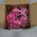 BBTO LED Disco Ball String Light Battery Powered Mirror Balls Ornaments for Outside Backyard Porch 70s 80s Disco Party Supplies(1.57 Inch,Rose Pink)