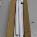 Shower Curtain Rod 31-80 in Adjustable Curtain Rod No Drilling Tension Shower Rod Stainless Steel for Bathroom Room Divider, White