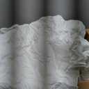 PHF Marshmallow Puff Comforter Set King Size, 3 Pieces Ultra Soft Lightweight Bedding Set for All Season, Pattern Textured 1 Comforter with 2 Pillow Shams, White 02