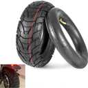 Scooter Tires 80/65-6 City Road Tire And 45 Inner Tube 10 Inches Motorcycle & Electric Scooter Tires Compatible With Apollo 2022 Explore Electric Scooter E-Bike 255x80 10x3.0 Tire