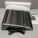 12 Channel Audio Mixer Professional Sound Mixing Board with 99 DSP Effects, 7-band EQ Digital DJ Mixer Console w/USB Bluetooth MP3 for Recording, Independent 48V Power & Mute Button