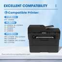 TN730 TN-730 Toner Cartridges Black Replacement for Brother TN730 TN-730 MFC-L2710DW HL-L2395DW HL-L2350DW DCP-L2550DW MFC-L2750DW Toner Printer (2 Pack)