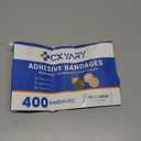 CXYARY 400PCS Round Bandages, Fabric Bandage  Waterproof Bandage Latex Free Used for Emergency Treatment and Skin Wound Care, Circle Bandages Suitable for Small Wounds